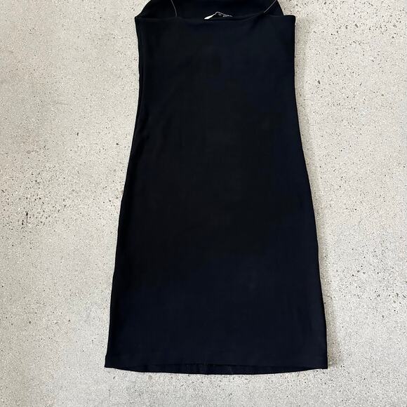 Zara Women's Bodycon Spaghetti Straps Dress Black - Picture 4 of 5